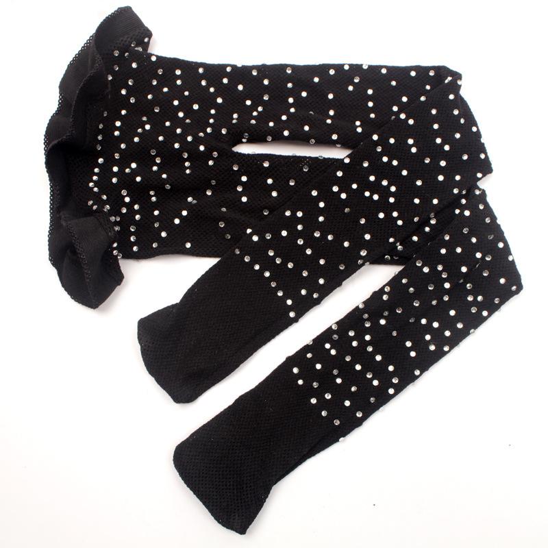 

Children s socks with rhinestones, mesh socks in small and medium sizes, fashionable rhinestone socks for stage performances and dancing, thin shiny S（1-3Years Old）