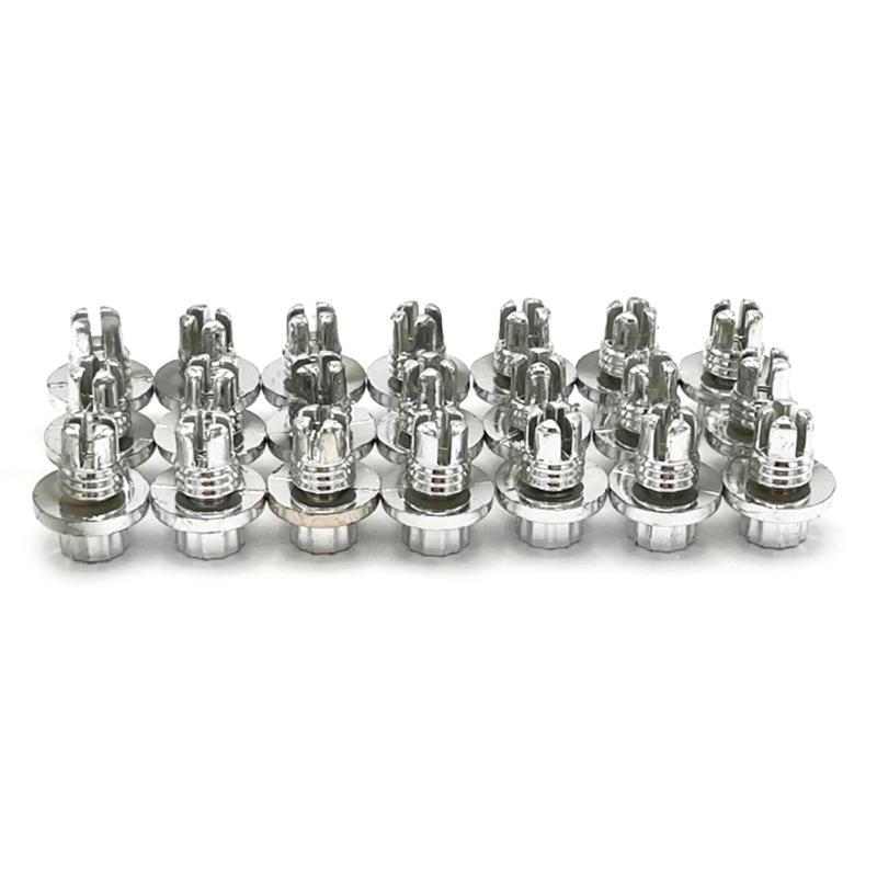 10 Pièces Rivets Écrous de Roue Universels Multiples Styles Pour Enjoliveurs Boulons à Vis de Lèvre