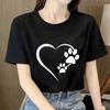 New Kawaii Women's T-shirts 3D Panda Print Short Sleeve Top Summer Casual Black T Shirt Oversized Female Tee Streetwear 6XL