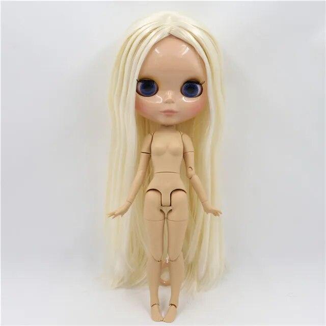 

ICY DBS Blyth кукла совместное тело бледно-русые смешанные белые волосы 30 см 1/6 bjd игрушка супер черная кожа загорелая кожа блестящее лицо подарок для девочек из аниме 30cm