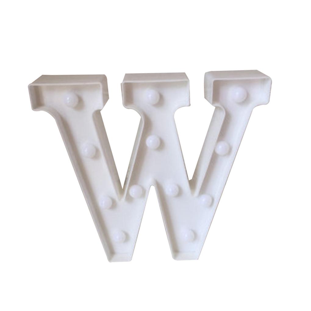 Luminous 26 English Alphabet Light Night Lamp Wedding Party Room Letter Decor