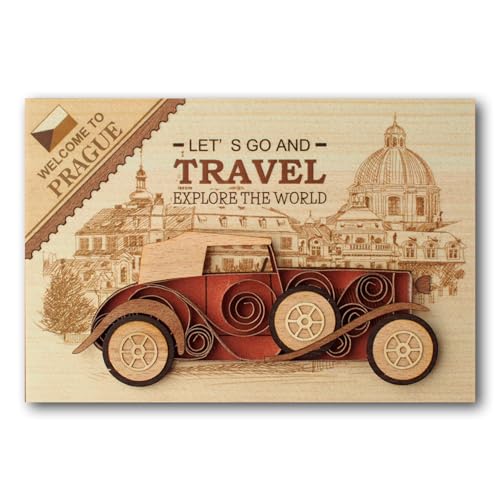 KINOWA "World Travel" Quilling Car Kit, Original Handmade Kit, Classic Car, Made In Japan