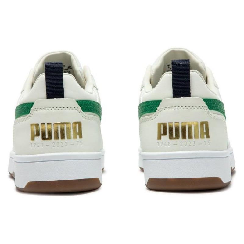 PUMA Rebound v6 Low 75 Years Unisex Comfort Low Skate Shoes White Green 392484-02