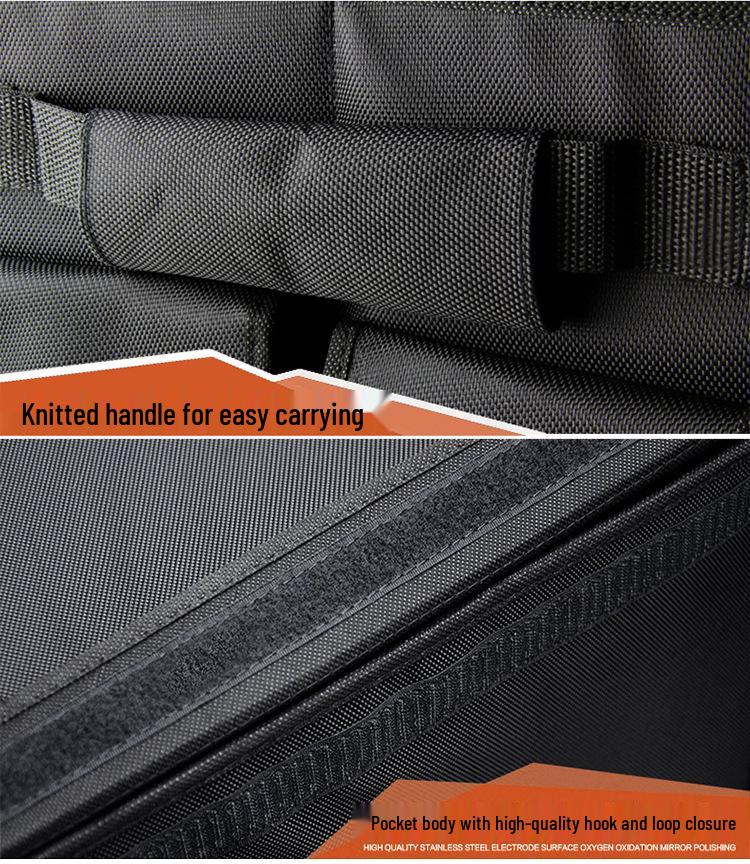 Mini Car Trunk Organizer: Large Capacity Storage Box