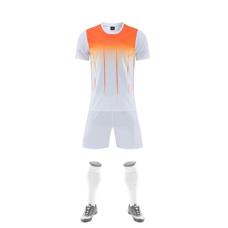 A short-sleeved football game quick-drying training jersey custom football jersey suit for men and women and children M