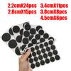 Rubber Pads For Chair Leg Furniture Anti Slip Mat Bumper Damper Self Adhesive Table Feet Protector Floor Protector Pads Hardware