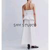 Spring New Women's Clothing Fashion Wind Wave Edge Poplin Tops 476401 800 Pleated Midi Dress 4764400