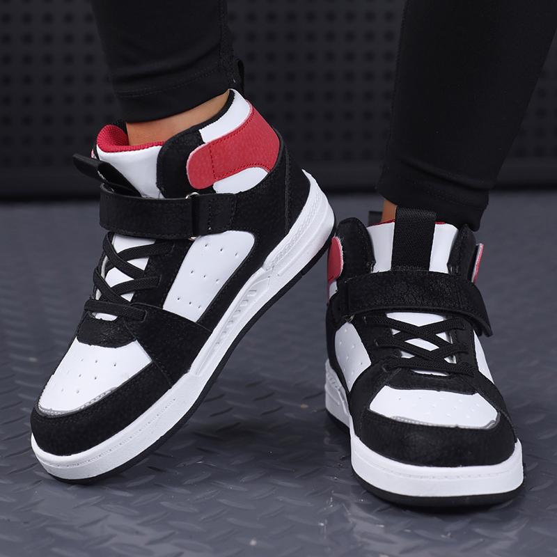 Children's High Top Microfiber Board Shoes for Sports Boys' Shoes