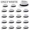 6-48pcs Fedora Hats for Wedding Linen Trilby Hat Bulk Short Brim Sun Hats Favor Party Hats for Adult 20s Costume Gangster M 58cm