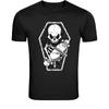 Skateboard Skeleton Coffin T-Shirt - Skater Skull Graphic Tee