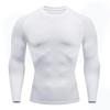 Men's Quick-Dry Long Sleeve Compression Shirt for Basketball, Football, and Running