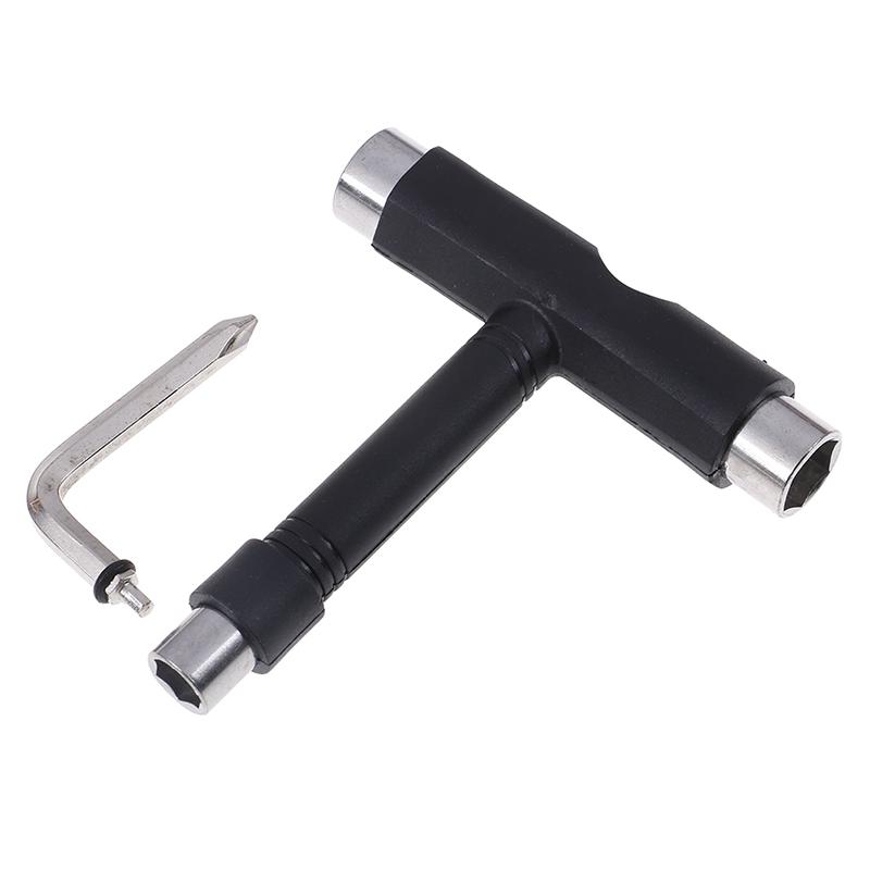 

T-Type Skateboard All-In-One Wrench, Multi-Function Roller Skate Repair Tool with Screwdriver[YY9]