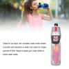 PE Misting Water Bottle Spray Mist Sports Water Bottle Reusable Cooling Drinking Bottle with Double Wall Insulation Carry Loop Red