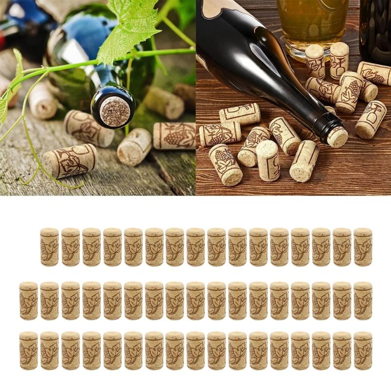 50Pcs Straight Corks Stoppers for Bottle Wine Great for DIY Crafts Home Decors