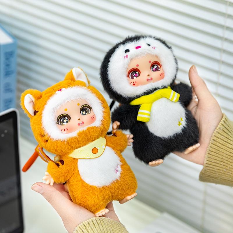 15cm Kawaii Cute Animals Vinyl Face Plush Playthings Dinosaurs Penguins Sharks Pendant Gift Idea ideal for Animal Enthusiasts Children Hang Bag