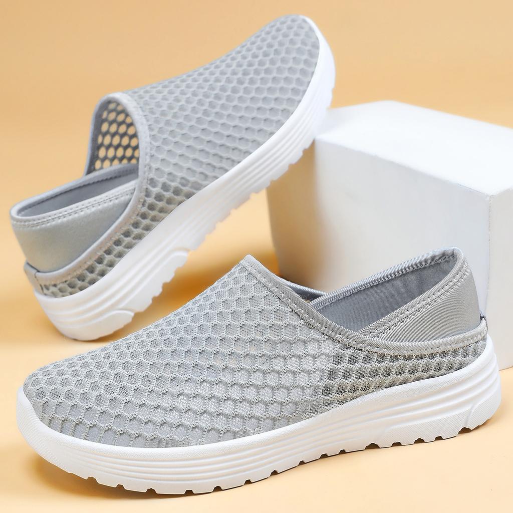 Damenschuhe Vielseitige Frühlings-Freizeitschuhe Große Größen Rutschfest Zum Hineinschlüpfen Laufschuhe Mutti-Schuhe Lässige tägliche Bequeme Leichte Sneaker
