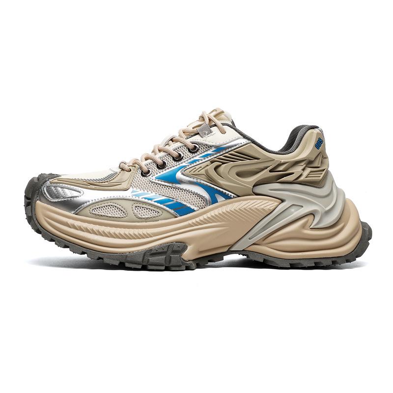 Klapperschlange Silber Dad Shoes: 2025 Trendige, Vielseitige, Höhensteigernde, Dicksohlige Herren Outdoor Freizeit Laufschuhe