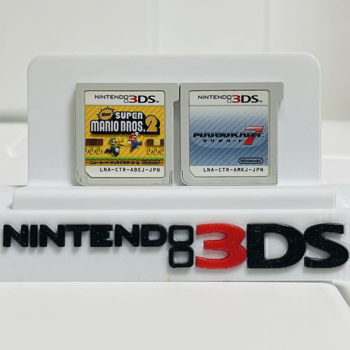 [USED] New Super Mario Bros. 2 & Mario Kart 7 3DS Japanese Ver. 2-Game Set / Cartridge Only