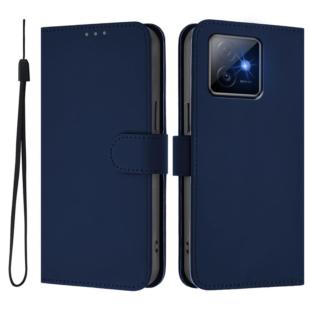 Pro Honor X60 GT 5G Pouzdro Jednobarevné Peněženkové Kožené Pouzdro na Telefon s Poutkem