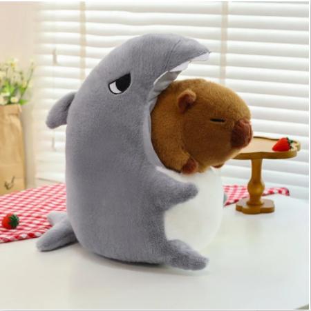 Cute Capybara Peripheral Plush Doll  Capibara Plush Doll Giant Kawaii Stuffed Animal Doll  Children Kids Birthday Gift Toys