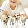 Animal Model Lovely Shape Collectible PVC Simulation Goat Model Figure for Gift