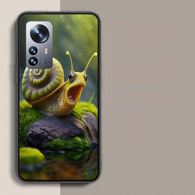 

Cartoon Animal Snail Phone Case For Xiaomi Mi 13 12T Poco F7 Pro 14 Ultra 15 Pro 12X 12 9 8 Lite 5G 11T 11i 10 10T Pro Capa C Xiaomi Mi 12 Lite