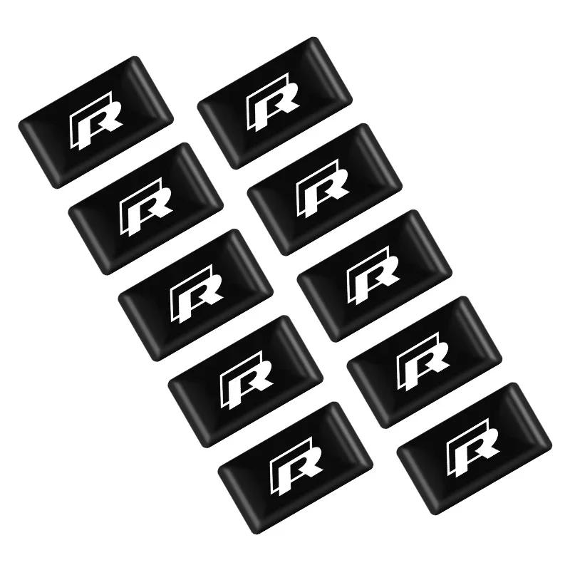 

VW GTI GOLF 2026 Hot For VW VOLKSWAGEN 10pc 3D Epoxy Car Exterior/Interior Decoration Small Sticker For Volkswagen Tiguan Bora P