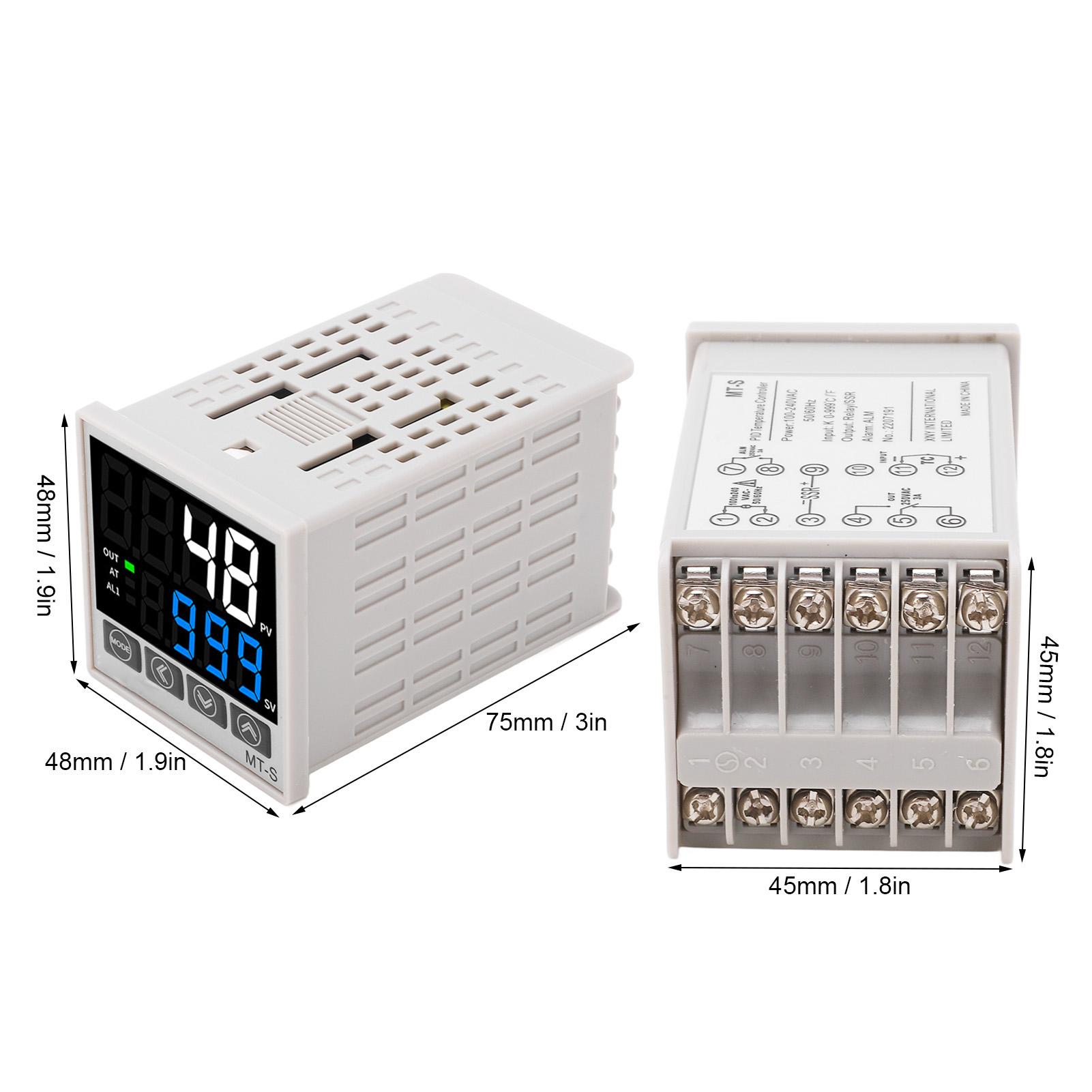 

Интеллектуальный регулятор температуры PID типа KJEN, четырехвходовой интеллектуальный регулятор температуры, релейный твердотельный двойной выход