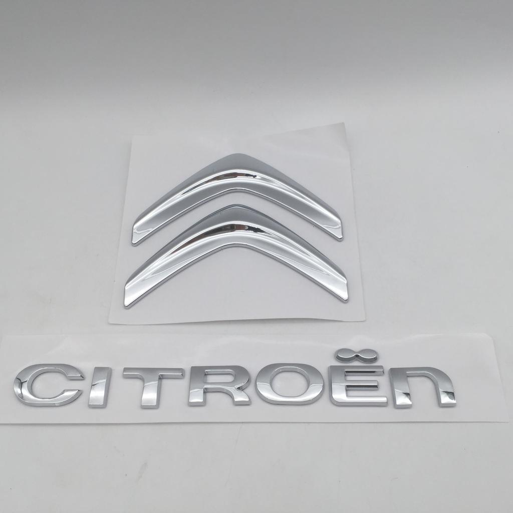 1 pezzo ABS 3D per Lettere Auto Citroen Emblema Cofano Anteriore Adesivo Cofano Badge Baule Posteriore Decalcomania Styling Accessori Auto