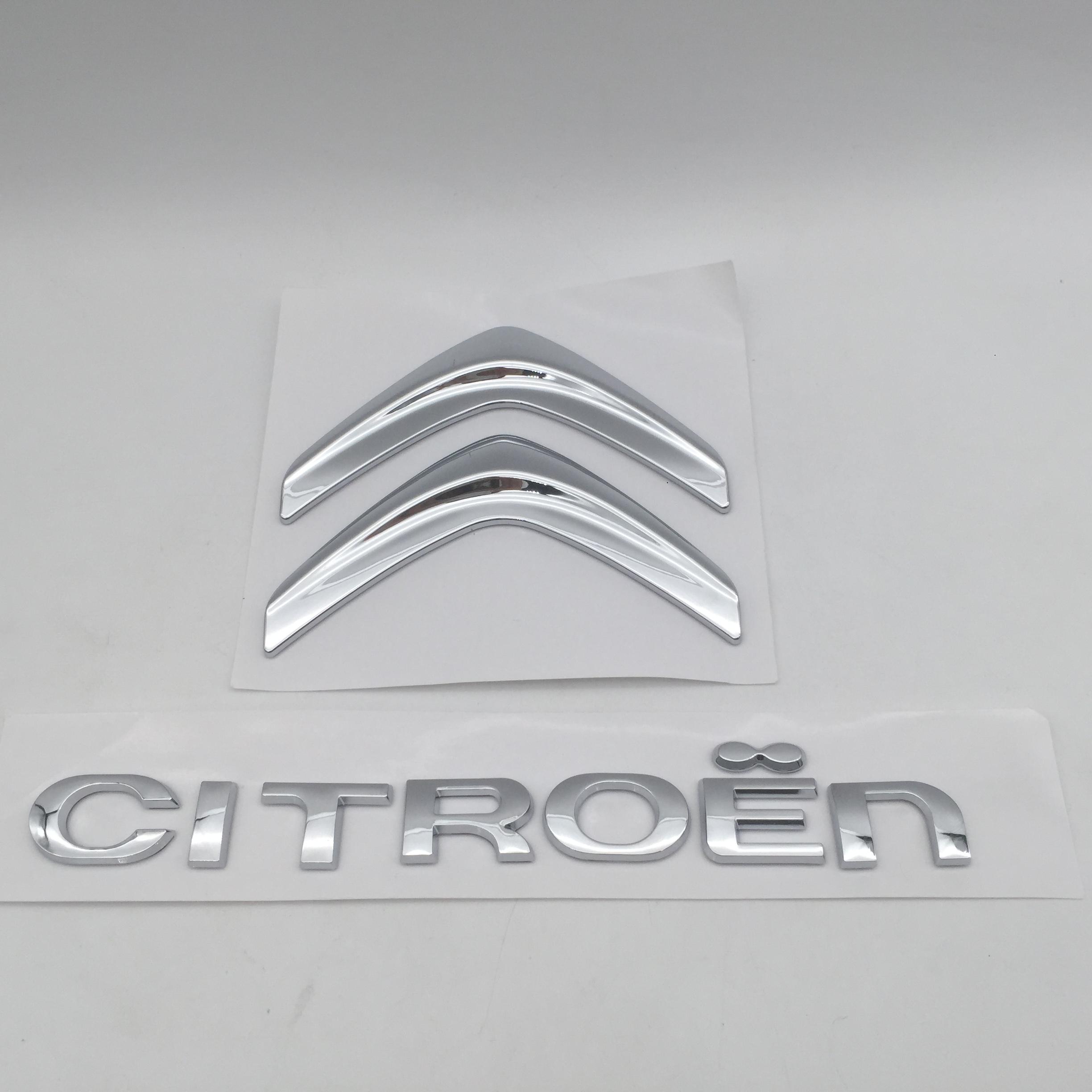 

1pcs 3D ABS for Citroen Car letters Front Hood Emblem Bonnet Sticker Rear tail Trunk Badge Decal Styling auto accessories