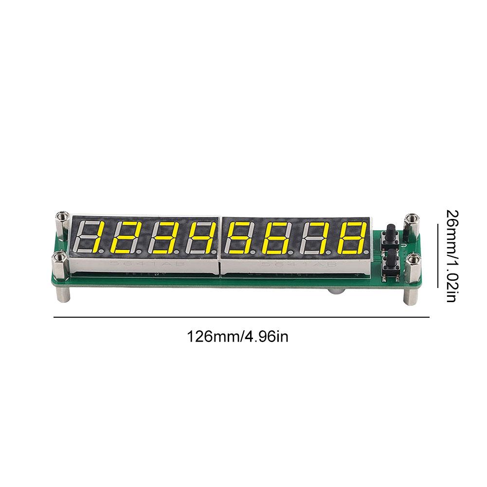 PLJ-8LED-R Digital Cymometer Meter Tester 0.1MHZ-2.4GHz Digital RF Frequency Meter LED Display 8-Bit Display DC 8V-15V