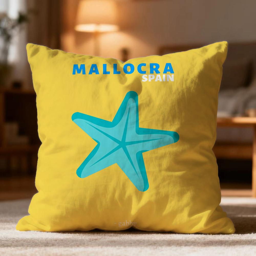 Hot T-Ttravel Vacationer Cushion Cover Soft Washable Pillow Case Multi-Scene For Couch Bed Travel Office Use
