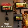 Unconfined Shimmering Garage Key Holder, Small Garage with LED Lights