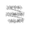 Huitan Multi-layers Design Women Ring Fashion Finger Accessories for Party Wedding Luxury Jewelry Gift Inlaid Shiny Geometric CZ
