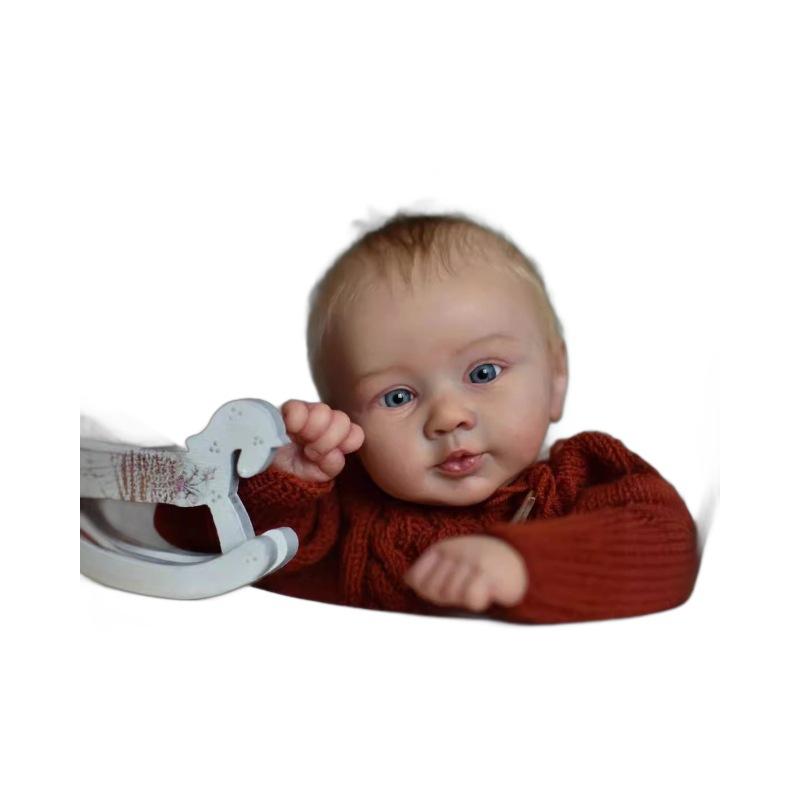 

24-дюймовая кукла-реборн для маленьких мальчиков Pipier, реалистичная имитация волос с корнями, детская игрушка для детей 24inch