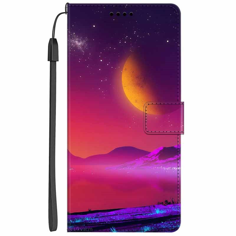 

Landscape Wallet Cover For Samsung Galaxy A5 2017 A520 A53 5G A13 4G A33 A3 2017 A320 A71 A41 Case Flip Leather Stand Phone Bag A33 5G&Case & Strap