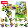 12 w 1 279 Klocków Klasyczne MOC Owady Zwierzęta Figurki Mech Transformacja Zestaw Klocki Zabawki Edukacyjne na Prezenty