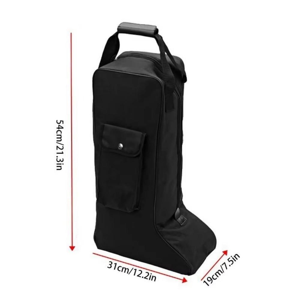 600D Riding Boot Bag Dust Proof Equestrian Boot Bag Long Boots Bag Outdoor Activities