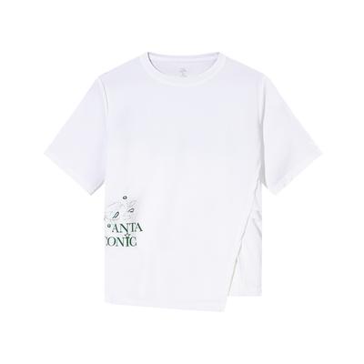 Simple Versatile Round Neck Pullover Letter Comfortable Casual Short Sleeve T-Shirt Women T-Shirt Snow-White 162538108-1