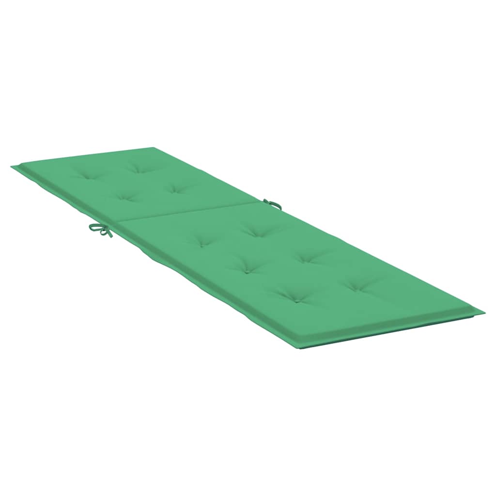vidaXL Liegestuhl-Auflage Grün (75+105)x50x4 cm