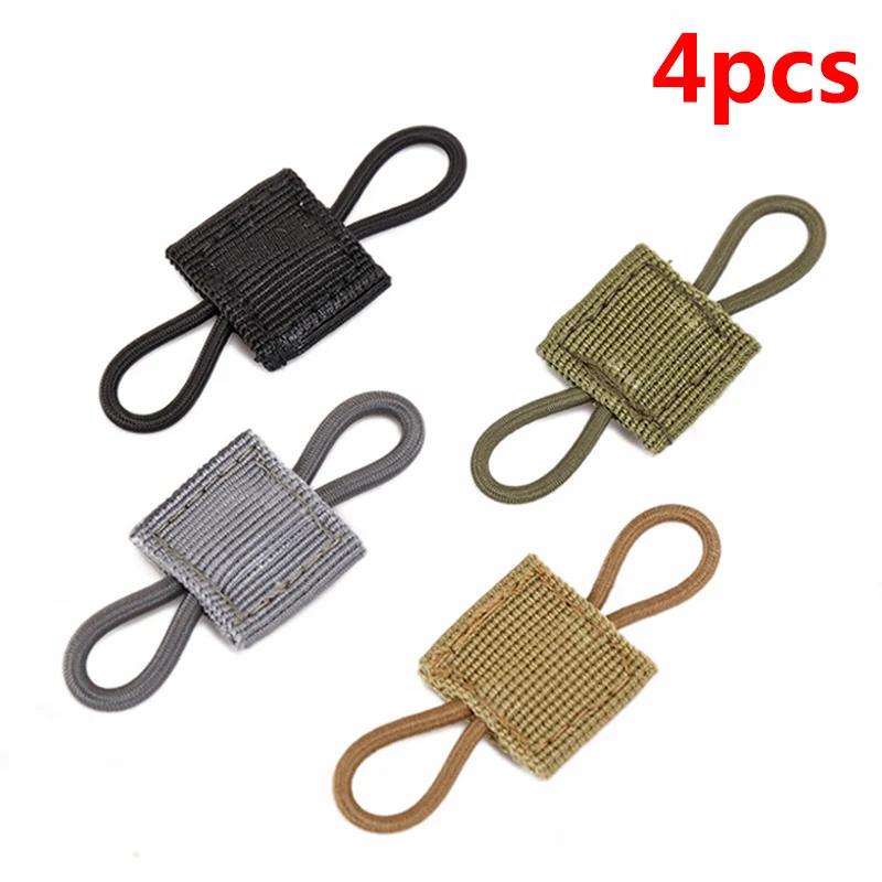 4pcs Tactical Gear Holder Molle Backpack Buckle Carabiner Clips Webbing Retainer Elastic Binding Ribbon Buckle for Tactical Vest