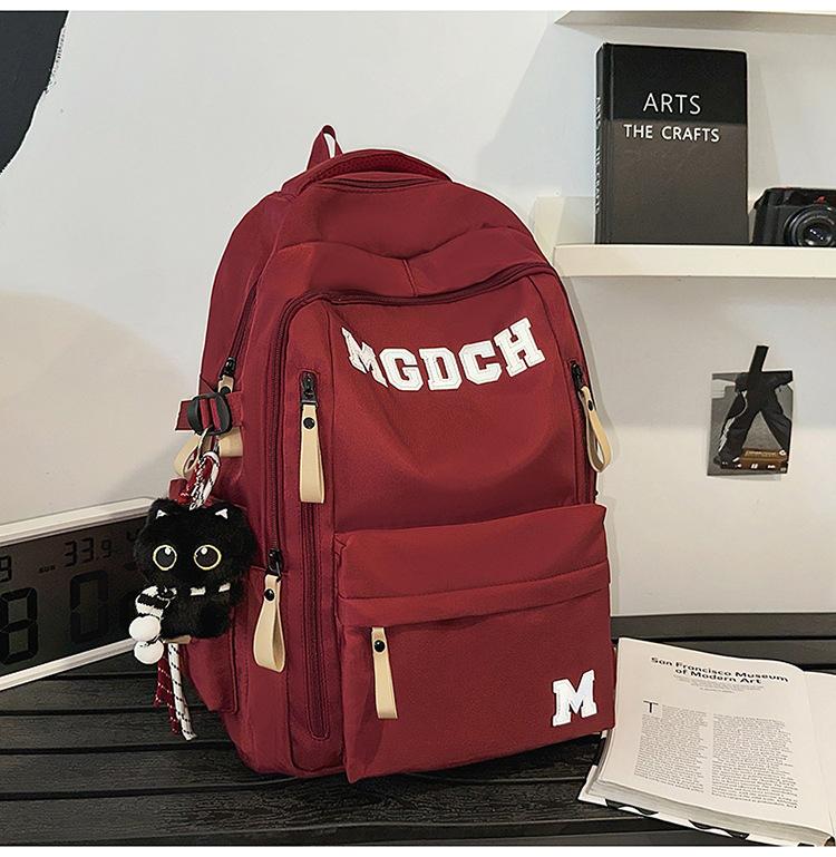 Schoolbag Large Capacity Multi-layer School Bag Junior High School Student Male and Female High School Student Backpack Reduce Burden Ridge