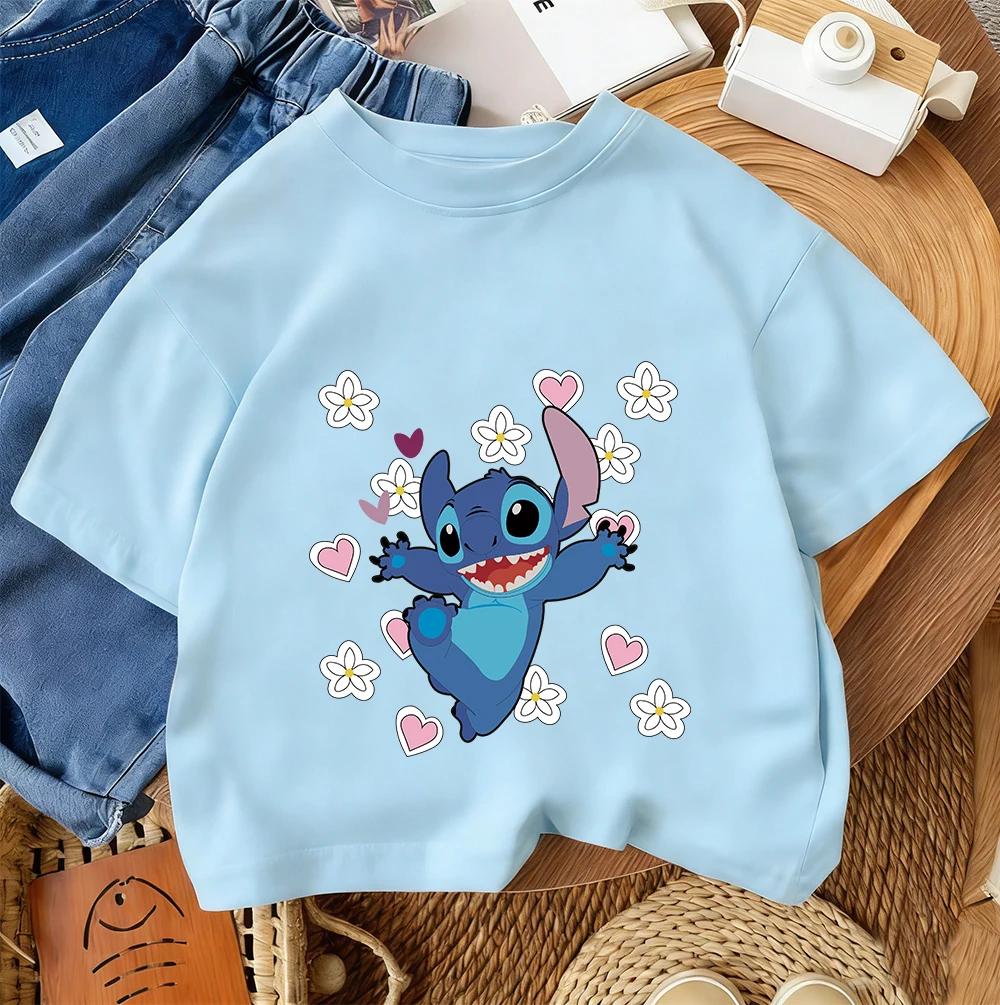 Daily Casual Kids T Shirt Stitch Fashion Cartoon Print For Boys Girls Summer Street Style Outfit