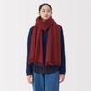 MUJI Fluffy Wool Large Stole Unisex 60 x 200cm (Thin), Adult, DDC10A5A, Red,