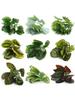 Artificial Pothos & Monstera Leaves Wall Decor for Living Room - Small Potted Greenery Arrangement