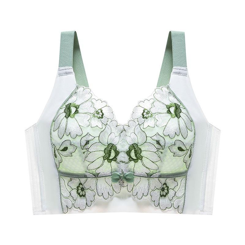 Thin Bra for Women Anti Sagging Bra for Women No Steel Ring Adjustable Summer Plus Size Bra Gathered Bra