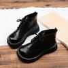 Fashion Mori Literary Retro Big Head Shoes Carved Detail British Style Women Boots Thick Sole Lace-up Ankle Boots Handmade Warm Shoes