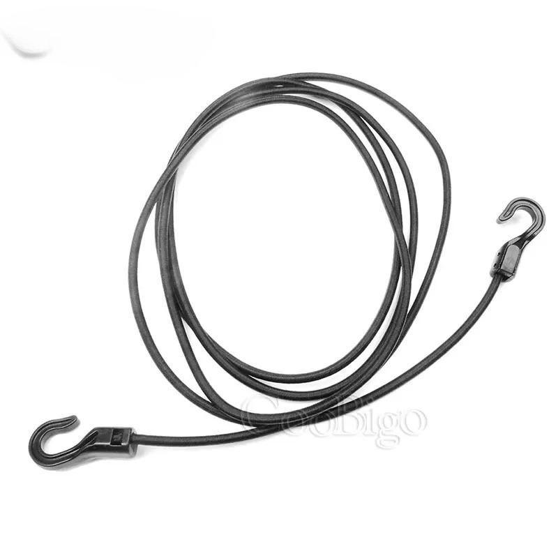 1set Heavy Duty Elastic Bungee Shock Cord Strap Stretch Plastic Hook for Car Luggage Tent Kayak Boat Canoe Bikes Rope Tie