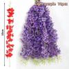 12pcs Thick Wisteria Flowers Fake Wisteria Hanging Flowers Artificial Wisteria Flowers Ceiling Flower Plants Exterior Decoration