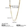 European-American Fashion Natural Stone & Freshwater Pearl Gold-Plated Stainless Steel Necklace
